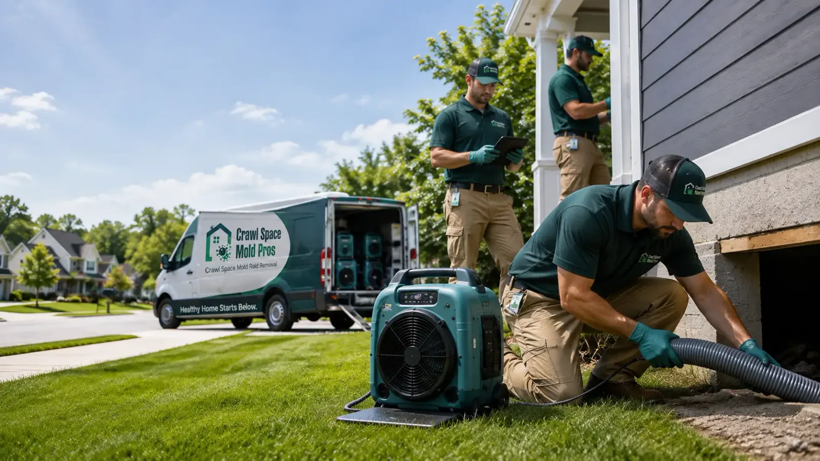 Crawl Space Mold Removal in Hagerstown, IN